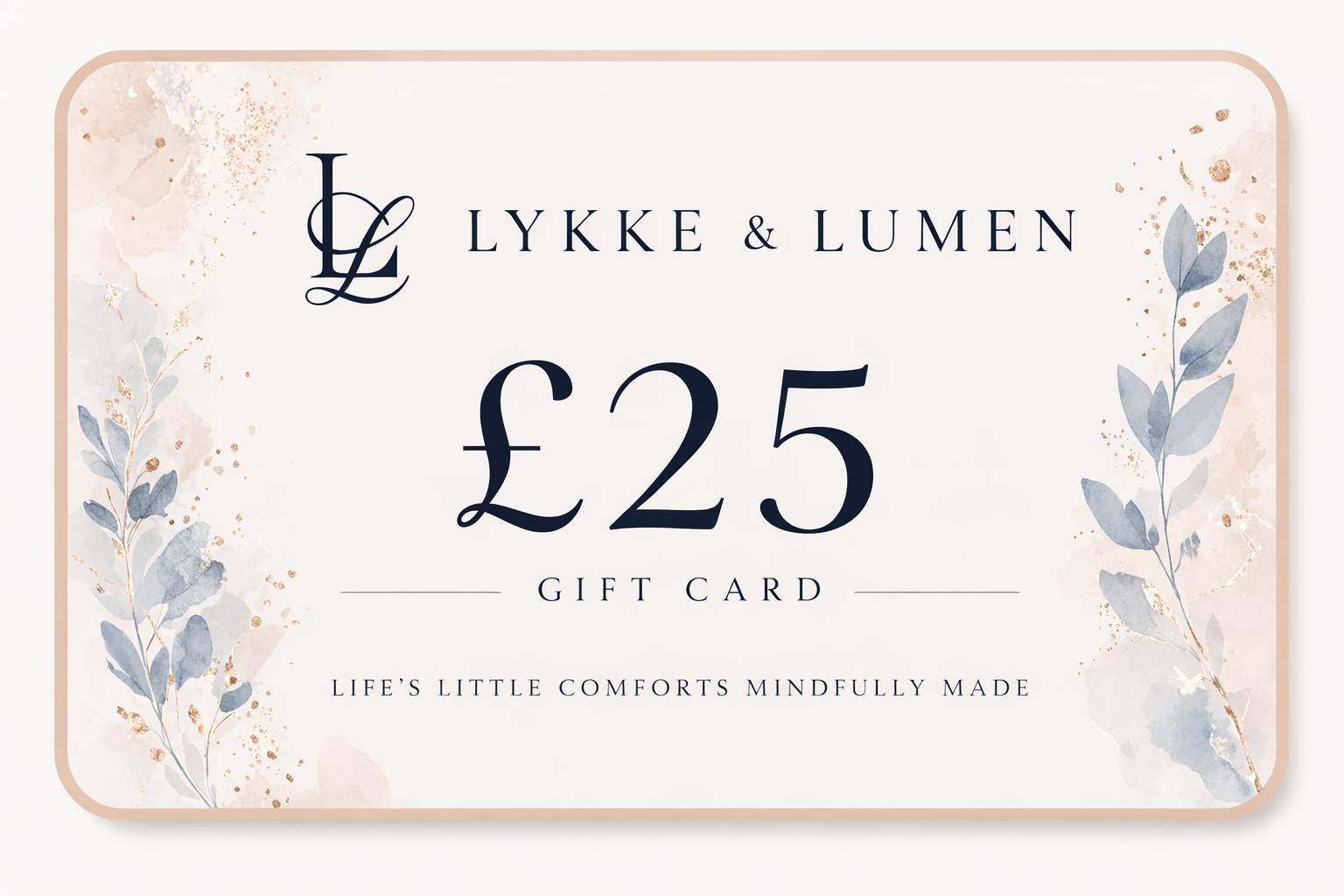 The Gift of Calm - Lykke & Lumen £25 Digital Gift Card
